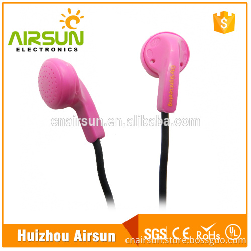 Bulk Stock Colorful Cheapest Disposable Airline headphone Earphones